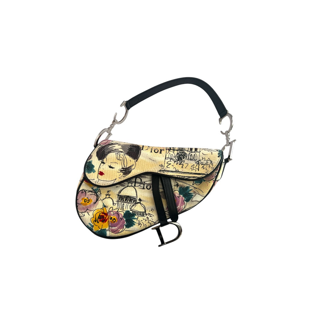 Vintage Dior Paris 50's saddle bag